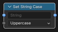 Set String Case node.