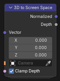 3D to Screen Space node.