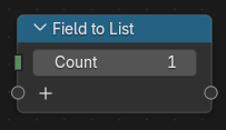 Field to List node.