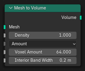 Mesh to Volume node.