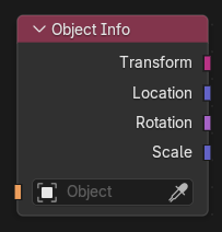 Object Info node.
