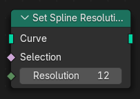 Set Spline Resolution node.