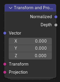 Transform and Project node.